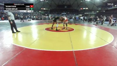 Boys 3A 190 lbs Quarterfinal - Ryder Keplar, Evergreen (Vancouver) vs Elijah Fleck, Stanwood