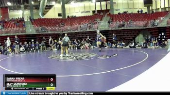 140 lbs Round 5 (8 Team) - Sarah Frear, Wood River Girls vs Elsy Quintero, Grand Island JV