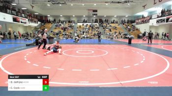 120 lbs 3rd Place - Brooks DeRijke, Morris Fitness Wrestling Club vs Chase Cook, Habersham Jr Raiders