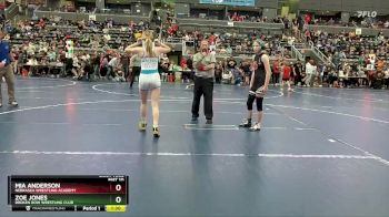 115 lbs Cons. Round 4 - Mia Anderson, Nebraska Wrestling Academy vs Zoe Jones, Broken Bow Wrestling Club