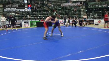 165 lbs 3rd Place Match - Carver Wieland, Immortal Athletics Wrestling Club vs Aydan Groom, Moyer Elite
