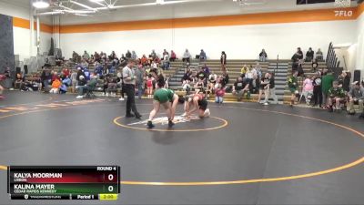 144-145 lbs Round 4 - Kalina Mayer, Cedar Rapids Kennedy vs Kalya Moorman, Lisbon