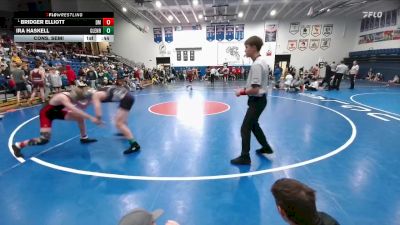 145 lbs Cons. Semi - Bridger Elliott, Dean Morgan vs Ira Haskell, Glenrock Intermediate Middle School