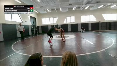 117-128 lbs Champ. Round 1 - Ainga Hill, Fort Washakie Middle School vs Vanessa Wood, Riverton Middle School