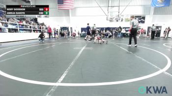 49-52 lbs Rr Rnd 1 - Kody Goodson, Rough Riders vs Amelia Ganote, Cotton County Wrestling Club