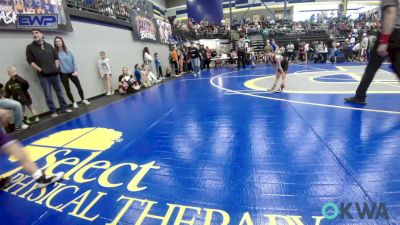 46 lbs Consi Of 8 #2 - Kase Pearson, Hinton Takedown Club vs Michael Fabela, Chickasha Youth Wrestling