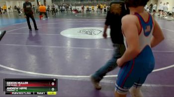 115 lbs Quarterfinals (8 Team) - Gideon Muller, Pine Island vs Andrew Hippe, TMBWWG