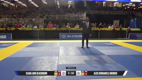 Alice Burgarelli Mendes vs Clara Jane Blackburn 2025 Pan Kids Jiu-Jitsu IBJJF Championship