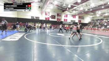 155 lbs Semifinal - Gia Coons, Citrus Valley vs Layla Lorenzo, Mater Dei