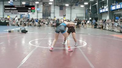 145 lbs Rr Rnd 3 - Sarah Longo, Diesel Wrestling Academy Orange vs Avery Baldwin, Roughneck Wrestling Club