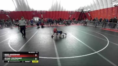 71 lbs Semifinal - Ryder Uhlenhake, Immortal Athletics WC vs Reed Akkerman, Wisconsin