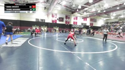 115 lbs Cons. Semi - Emma Orozco, Hueneme vs Isabel Navarro, Shadow Hills