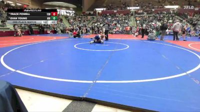 100 lbs 3rd Place Match - Evan Young, Arkansas vs Trace Powell, Team Conquer Wrestling