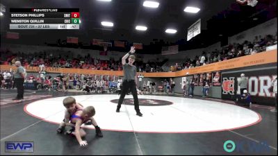 37 lbs Rr Rnd 2 - Stetson Phillips, Smith Wrestling Academy vs Wenston Quillin, Chickasha Wrestling