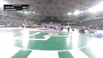 Boys 3A 165 lbs Champ. Round 1 - Daniel Lara, Mountain View vs David Howard, Peninsula