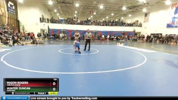 113 lbs Quarterfinal - Mason Rogers, Coeur D Alene vs Hunter Duncan, Hanford