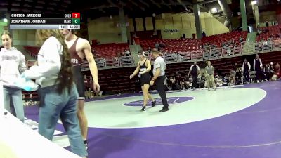 165 lbs Placement Matches (16 Team) - Jonathan Jordan, Manhattan HS vs Colton Jarecki, Columbus