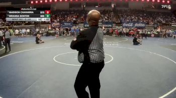 G 165 lbs Semifinal - Madison Chavarria, Dutchtown Girls vs Brianna Bonton, Baton Rouge Girls