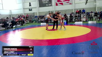 80kg Champ. Round 1 - Sanjog Garcha, Canadian Mal Wrestling vs Ukiah Corey, Swift Current Titans WC