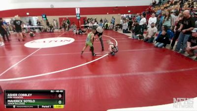 46-48 lbs Round 5 - Asher Cobbley, PVBC Warriors vs Maverick Sotelo, Junior Bulldogs