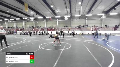 109 lbs 2nd Place - Malina Moore, Marana WC vs Makala Morris, Badlands WC