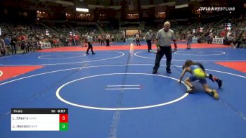 60 lbs Final - Levi Cherry, Newcastle Youth Wrestling vs Jesse Henson, Berryhill Wrestling