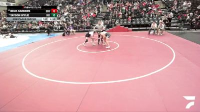 5A 165 lbs 3rd Place Match - Tayson Wylie, Box Elder vs Beck Sanders, Bountiful