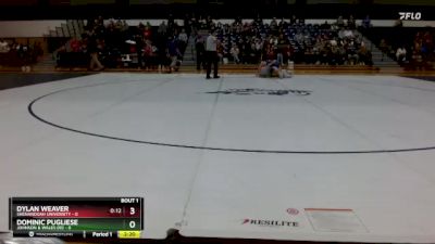 174 lbs Finals (2 Team) - Dylan Weaver, Shenandoah University vs Dominic Pugliese, Johnson & Wales (RI)