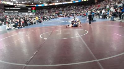 3A 106 lbs Cons. Round 2 - Colton Ammann, Nampa Christian vs Jace Stritesky, Marsing