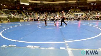 58 lbs Consi Of 16 #2 - Rowen Jones, Bridge Creek Youth Wrestling vs Eli Hunt, Tulsa North Mabee Stampede