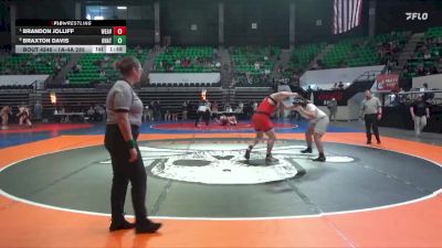 1A-4A 285 Quarterfinal - Brandon Jolliff, Weaver vs Braxton Davis, Ohatchee