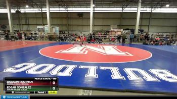165 lbs Cons. Round 6 - Dawson Cushman, Canfield Middle School vs Edgar Gonzalez, Jerome Middle School