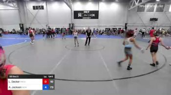 67 lbs Quarterfinal - Bella Lanni, Charlies Angels Black vs Lyric Hetzer, WOW North