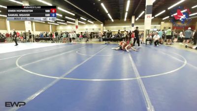 144 lbs Round Of 32 - Owen Hofmeister, Vandegrift High School Wrestling vs Samuel Weaver, Carrollton Thunder Wrestling