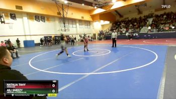 185 lbs Round 1 - Natalia Tahy, Winslow vs Aili Sneezy, Arizona Lutheran HS