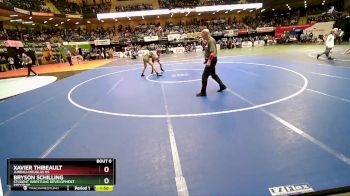 140 lbs Champ. Round 1 - Bryson Schilling, Student Wrestling Development Program vs Xavier Thibeault, Juneau-Douglas HS