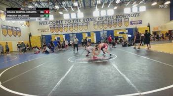 126 lbs Cons. Round 4 - Preston Williams, Cowboy vs William Grafton-Hodgetts, Region Wrestling Academy