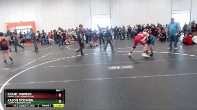 Cons. Round 1 - Brant Bowers, KNIGHTS YOUTH WRESTLING vs Kason McDaniel, Cobra Wrestling Club