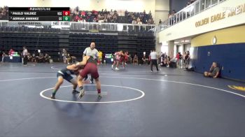 125 lbs Quarterfinal - Paulo Valdez, Victor Valley College vs Adrian Jimenez, Cerritos College
