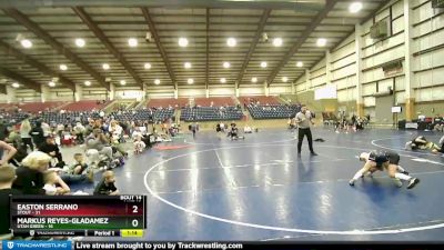 84 lbs Quarters & Wb (16 Team) - Markus Reyes-Gladamez, Utah Green vs Easton Serrano, Stout