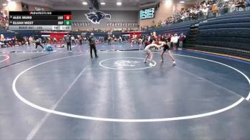 106 lbs Cons. Round 2 - Alex Muns, Lucas Lovejoy vs Elijah West, Dripping Springs