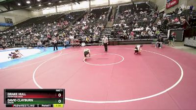 141 lbs Cons. Round 3 - Drake Hull, Mountain View vs David Clayburn, Union