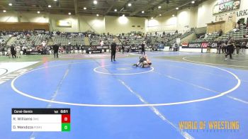 100 lbs Consolation - Rowdy Williams, Oakridge Mat Club vs Dominic Mendoza, Pomona Elite