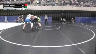 220 lbs Semifinal - Connor Warrick, Millport vs Robert Hodges, Middle Township