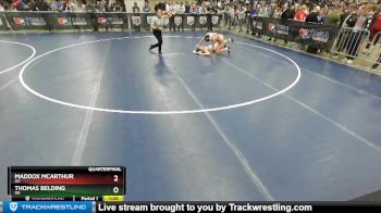 126 lbs Quarterfinal - Thomas Belding, OR vs Maddox Mcarthur, GA