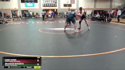 285 lbs Cons. Round 1 - Cade Chism, Cedar Rapids Jefferson vs Brandon Bogseth, Ankeny Centennial