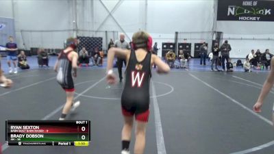 72 lbs Round 1 (4 Team) - Brady Dobson, 4M vs Ryan Sexton, Barn Built Barn Raised