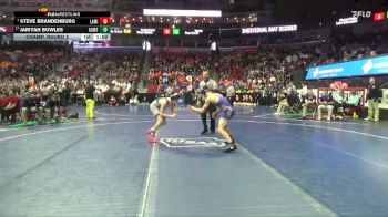 1A-150 lbs Champ. Round 2 - Steve Brandenburg, Lake Mills vs Jariyah Bowles, AGWSR