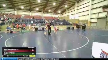 67 lbs 2nd Place Match - Paxton Beckett, WA vs Cade Myers, WY