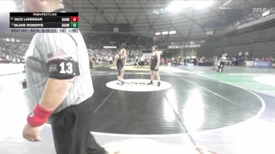 Boys 1B/2B 215 Cons. Round 2 - Blake Roberts, Rainier vs Jace Lavendar, Rainier